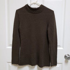 Kim Rogers Women's S Brown Long Sleeve Knit Pull On Sweater